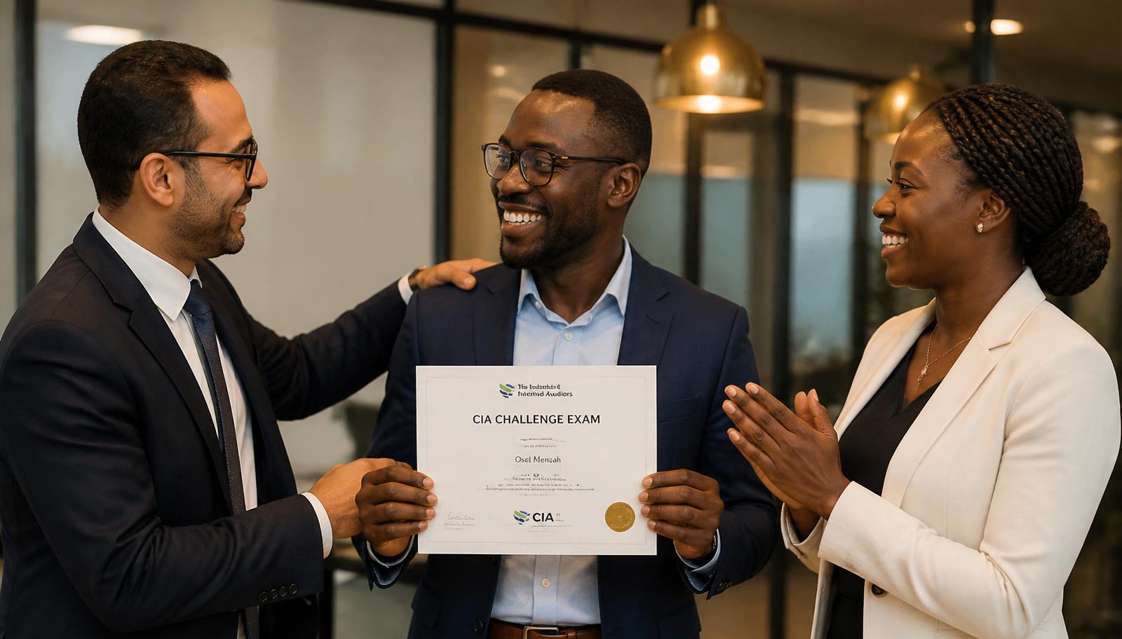 Professionnelle senior candidate au CIA Challenge Exam
