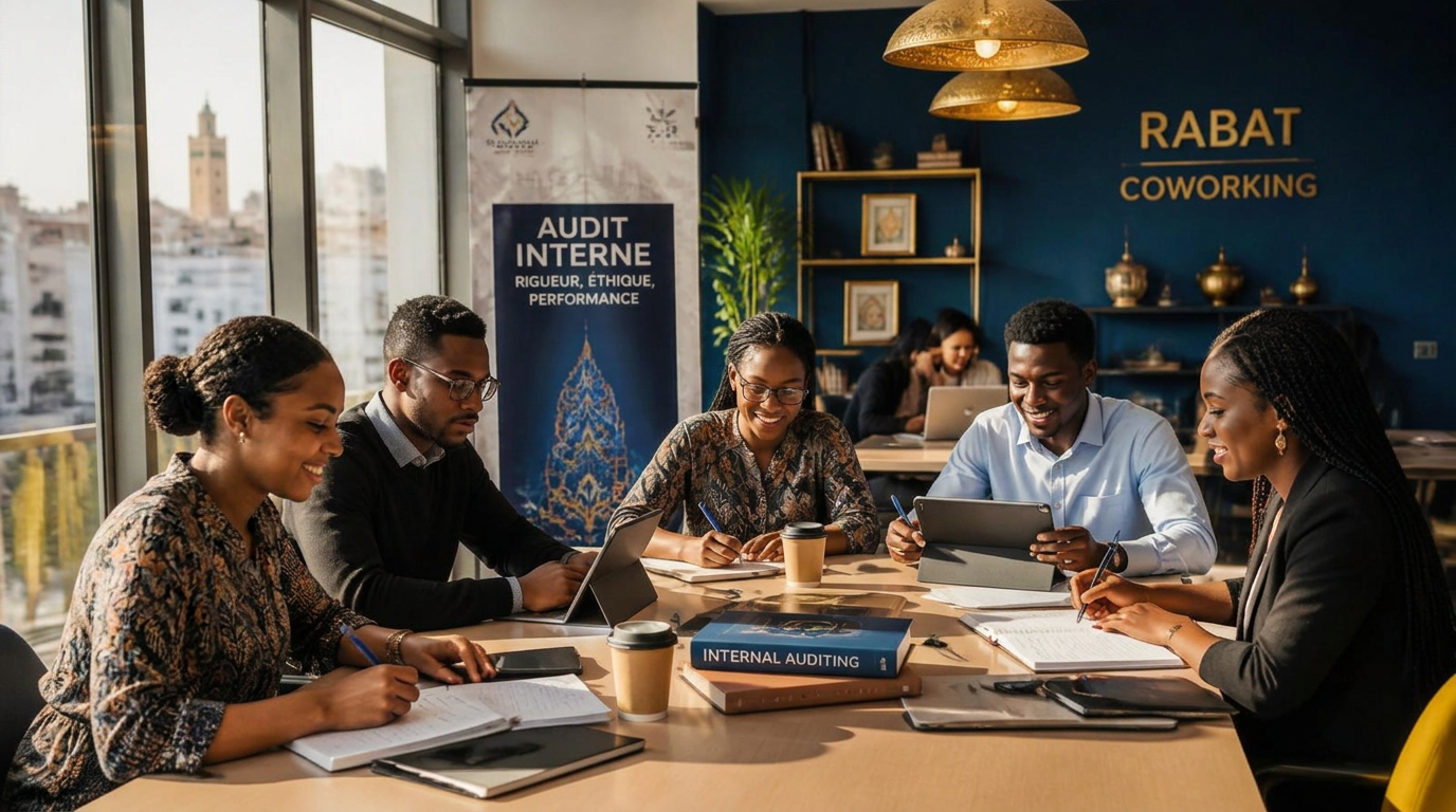 Jeune professionnel préparant la certification IAP sur un ordinateur portable